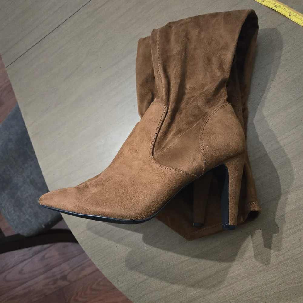 Dream Pairs Brown Over-the-Knee Boots